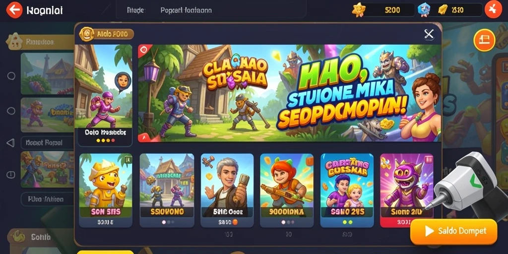 Tampilan awal game ORCA128 yang menarik.