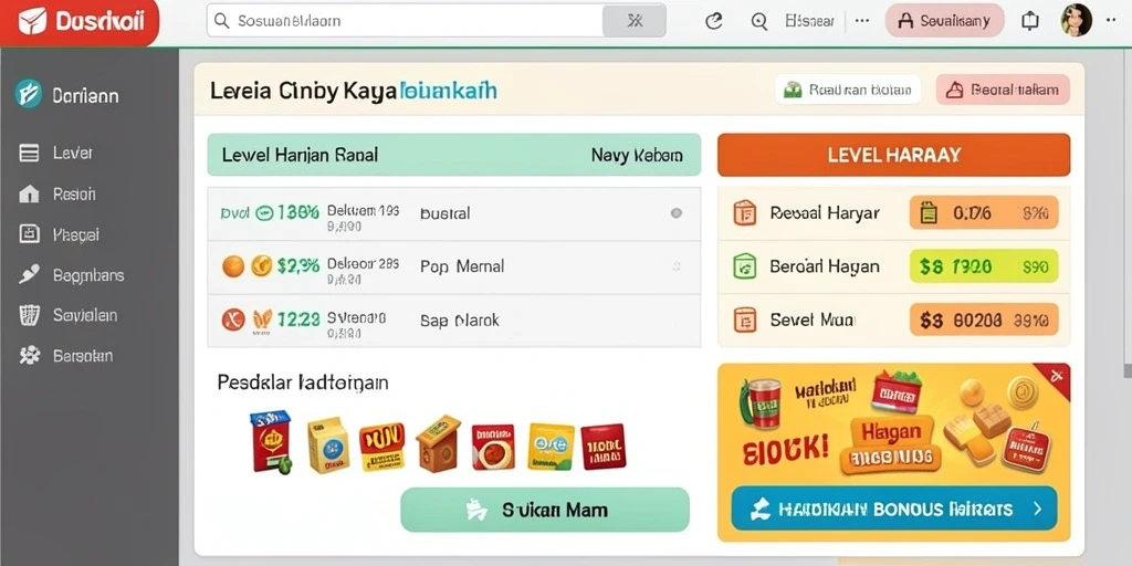 Tampilan awal yang menarik dan mudah dipahami.