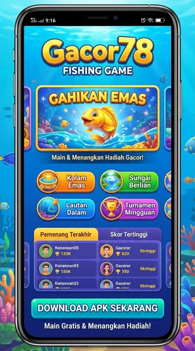 Cuplikan layar menu unduhan gacor78 untuk perangkat Android